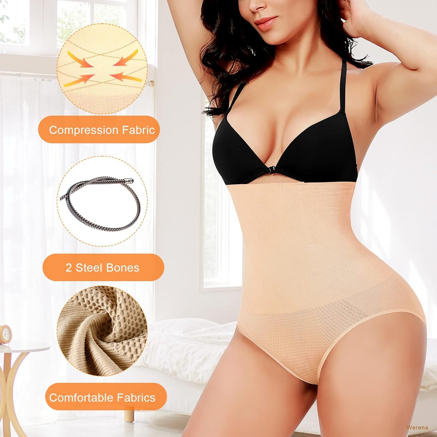 Tummy Control Shapewear Panties for Women High Waisted Body Shaper Slimming Shapewear Underwear Girdle Panty