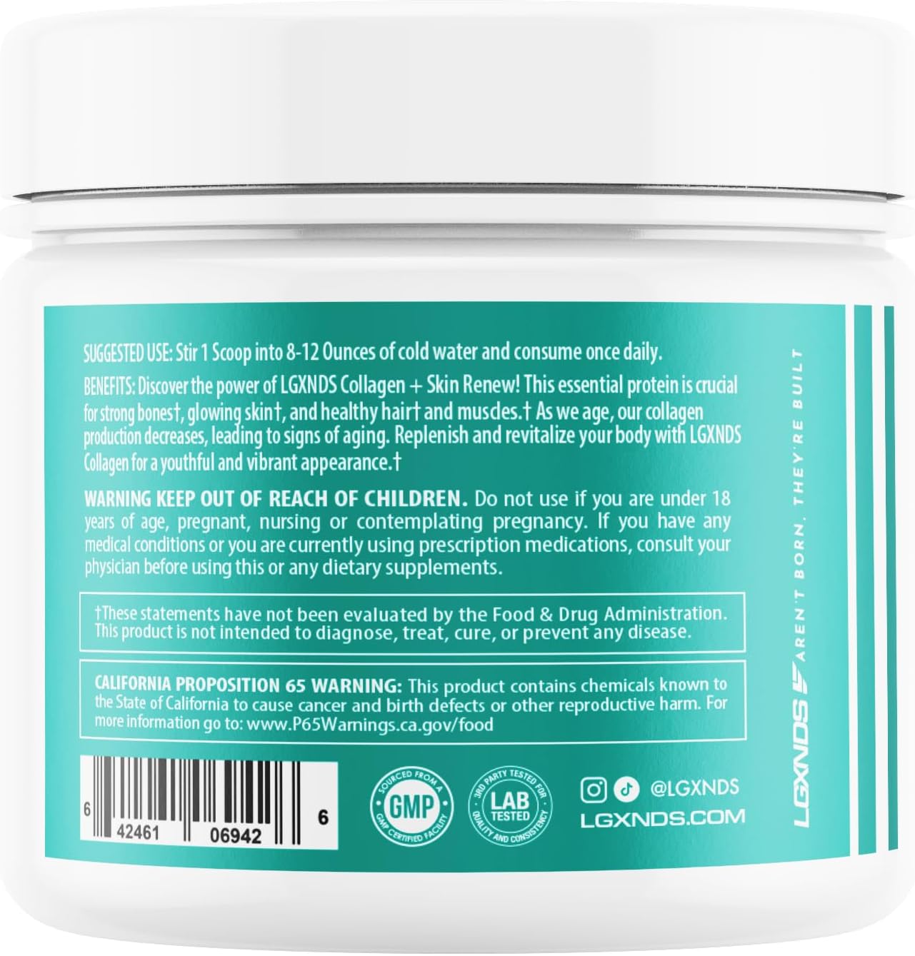 Collagen Powder, Hydrolyzed Collagen Peptides, Grass-Fed, Non-GMO, Unflavored, 20g Protein Per Serving, Supports Skin, Hair, Nails, Joints & Gut Health, Keto & Paleo-Friendly, 30 Servings