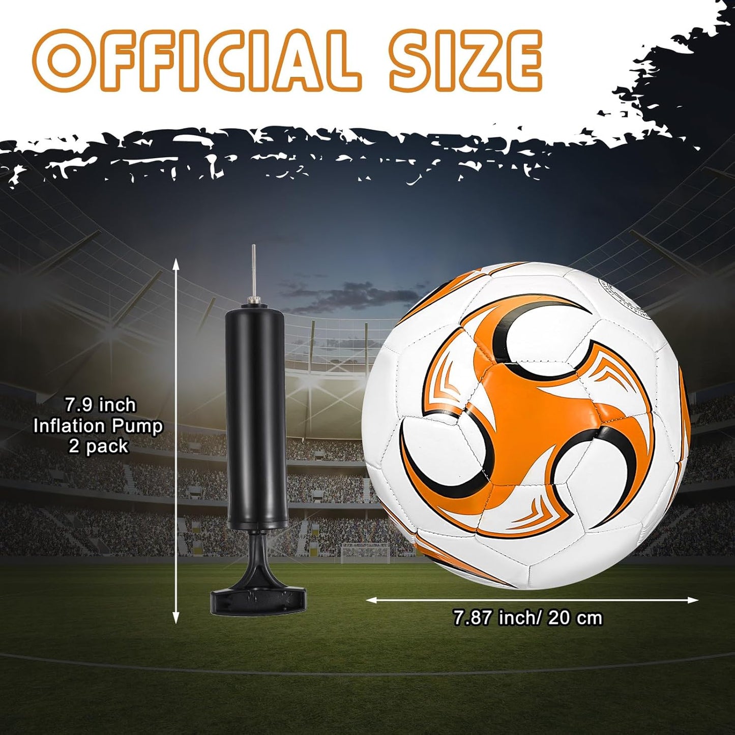 12 Pcs Soccer Balls Bulk Size 4 Soccer Balls with Pump Soft Football Outdoor Indoor for Sport Training Practice Game Gift for Youth Teen Adult