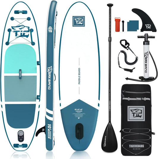Inflatable Paddle Board with Premium SUP Board Accessories, Allround Paddle Boards for Adults/Kids,Stand Up Paddle Board Defender Collection