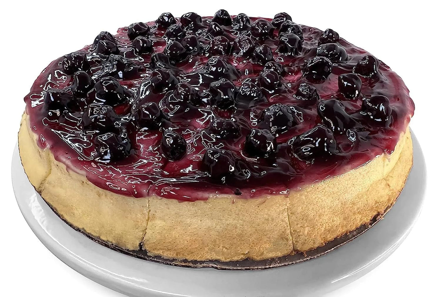 Andy Anand Sugar Free Blueberry Cheesecake 9" - Fresh California Cream Cheese, Amazingly Delicious, Diabetic Friendly, Traditional Recipe Handmade New York Style, Rich & Silky (2 lb)
