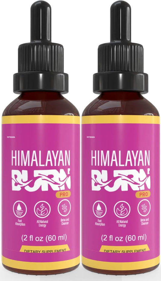 Himalayan Burn Pro Dietary Supplement, 2 fl oz, Natural Energy Blend, 60 Servings (2)