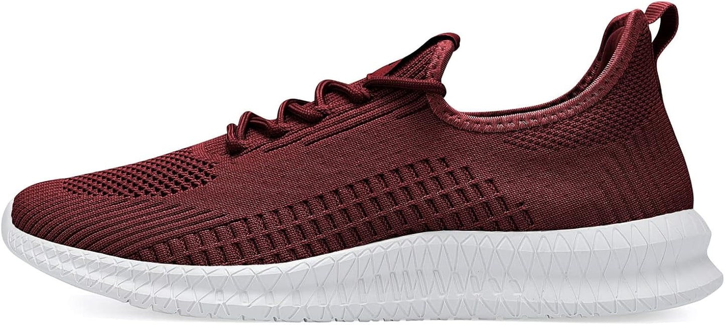 LCGJR Men's Running Shoes Ultra Lightweight Breathable Comfortable Walking Shoes Casual Fashion Sneakers Mesh Workout Shoes