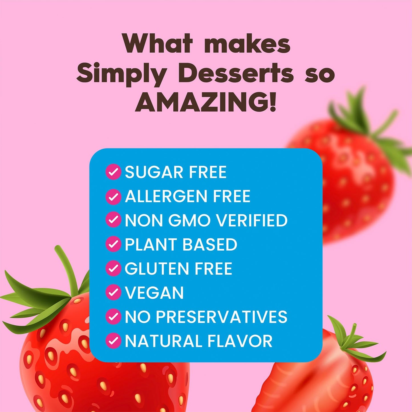 Simply Desserts Vanilla, Strawberry, Banana & Chocolate Instant Pudding, Sugar-Free, Variety 12-Pack – Gluten-Free Dessert, Keto Snacks, Diabetic Friendly & Kosher, 1.7 Oz Ea