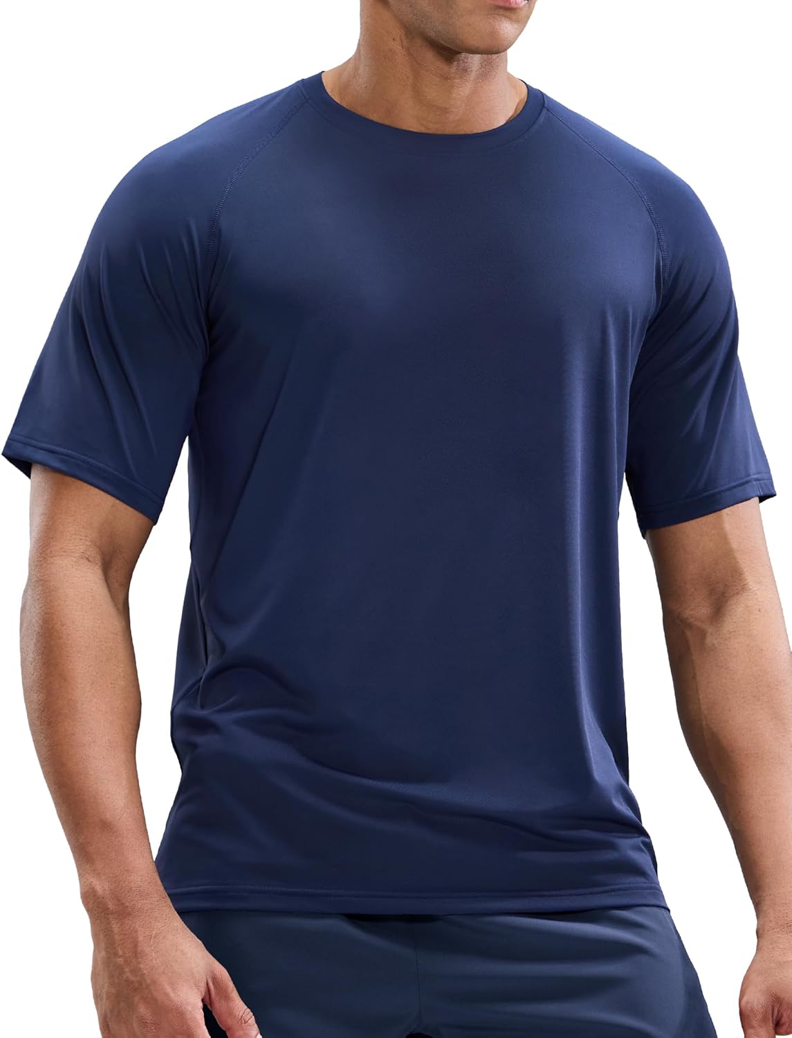 MIER Men's Dry Fit Workout T-Shirts Athletic Running Tee Short Sleeve Crew Neck Gym Tops, Polyester, Moisture Wicking