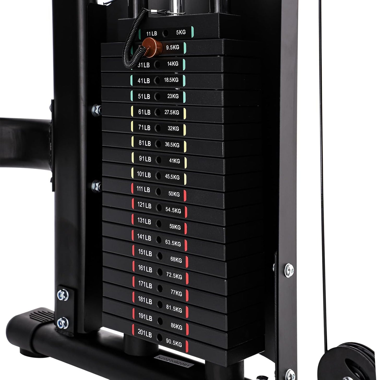 Altas Strength 3073 Home Gym Equipment with 1000 lbs Weight Capacity, 2000 lbs Cables, Strength Training Cable Machine Includes Accessories Light Commercial Fitness Versatile Workouts Easy Assembly