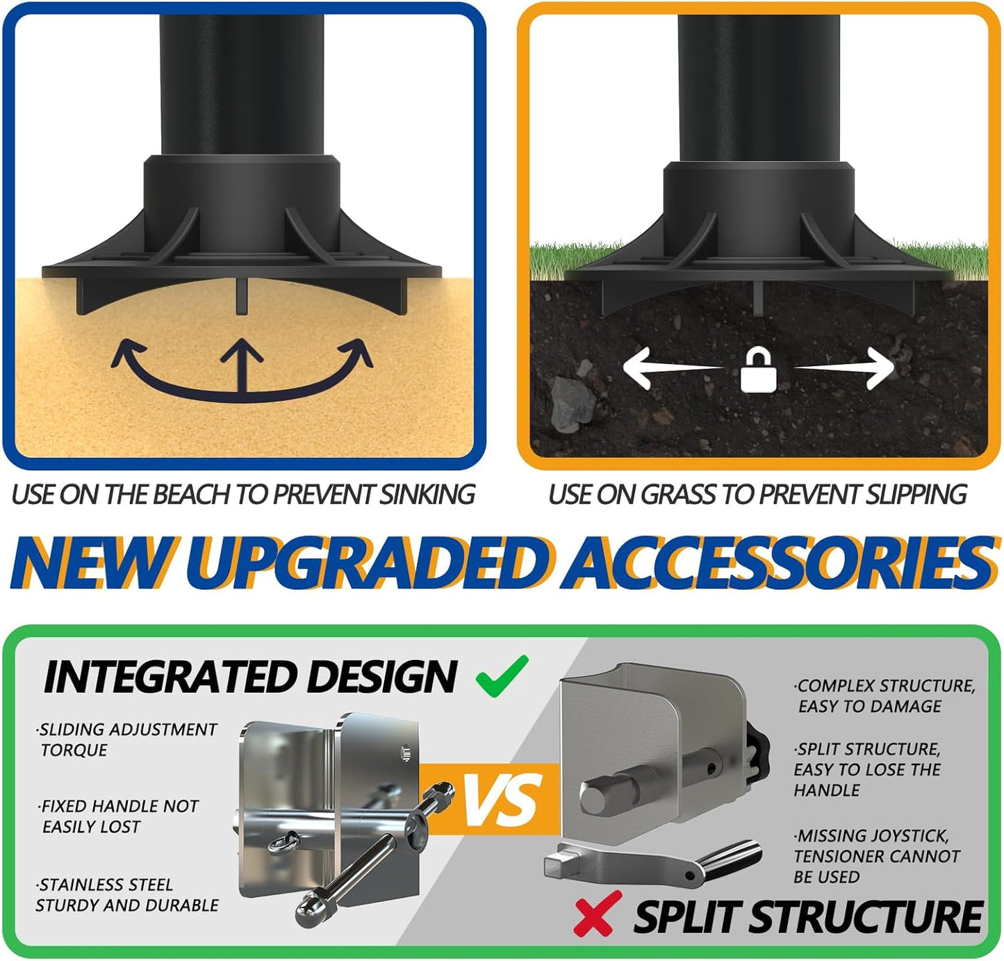 Outdoor Heavy Duty Volleyball Net Set, Anti-Sag Design, Adjustable Aluminum Poles, Portable Volleyball Net for Backyard,Grass and Beach