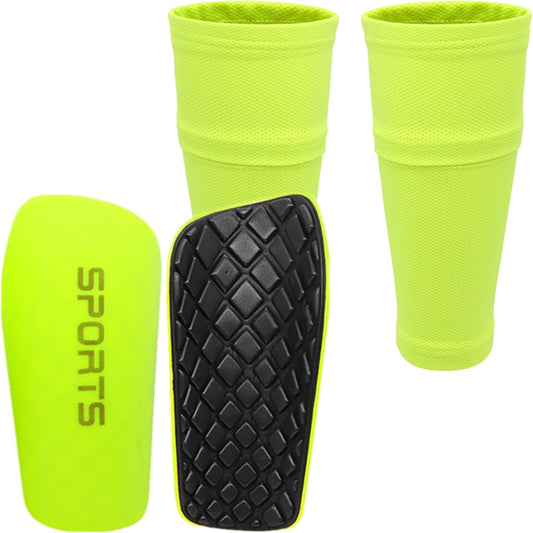 Soccer Shin Guards for Kids Youth Adults - Shin Pads and Sleeves Set with Optimized Insert Pocket for Boys Girls Men Women for Football Games - Protective Soccer Equipment(3 in 1)