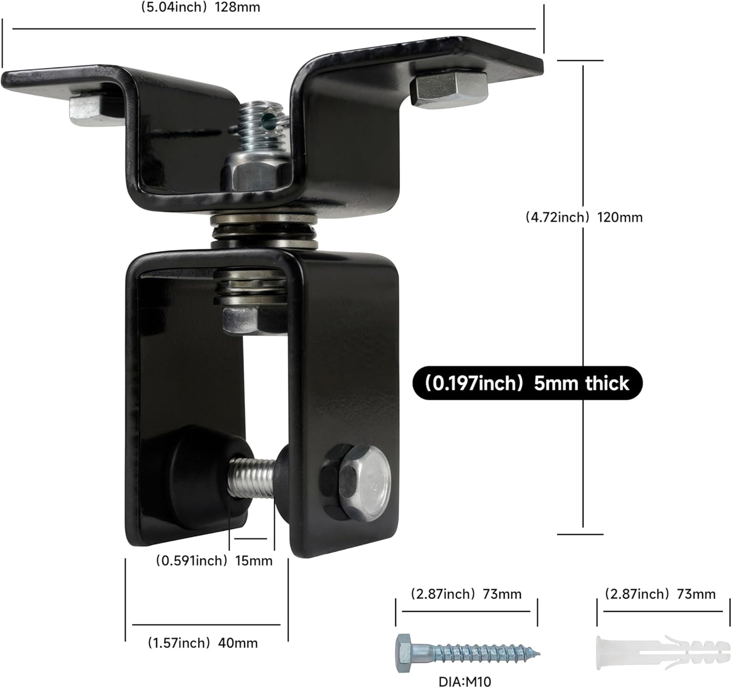 Rotating Punching Bag Hanger with 360degree Swivel Hook Heavy Duty Ceiling Wall Mount for Boxing MMA, Fitness Training Secure Adjustable Steel Bracket Speed Bag Aerial Yoga Swing Gymnastic Rings