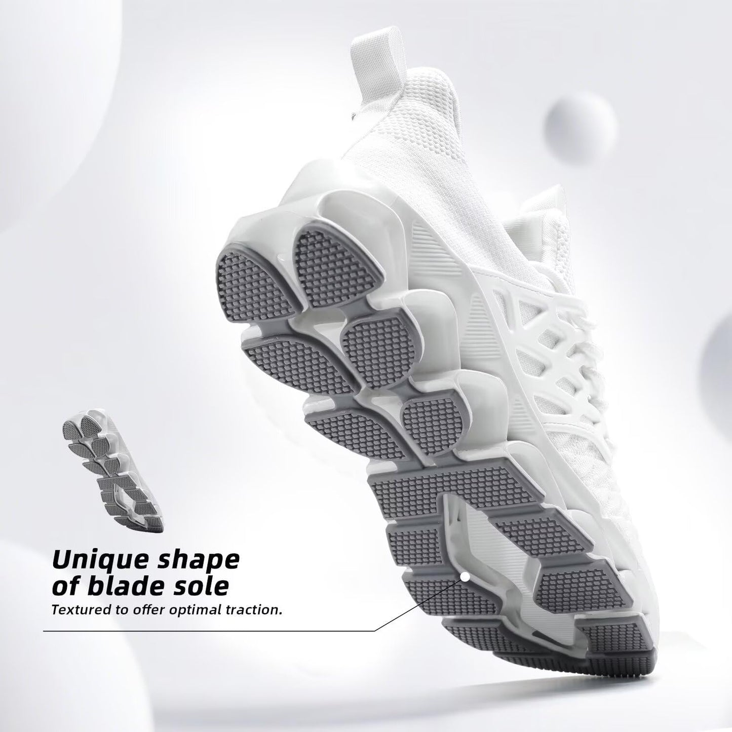 Men's Slip on Walking Running Shoes Blade Tennis Casual Fashion Sneakers Comfort Non Slip Work Sport Athletic Trainer