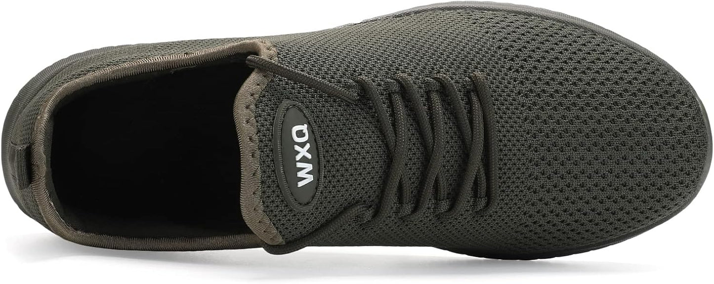 WXQ Men's Running Shoes Comfortable Lightweight Breathable Walking Shoes Mesh Workout Casual Sports Shoes