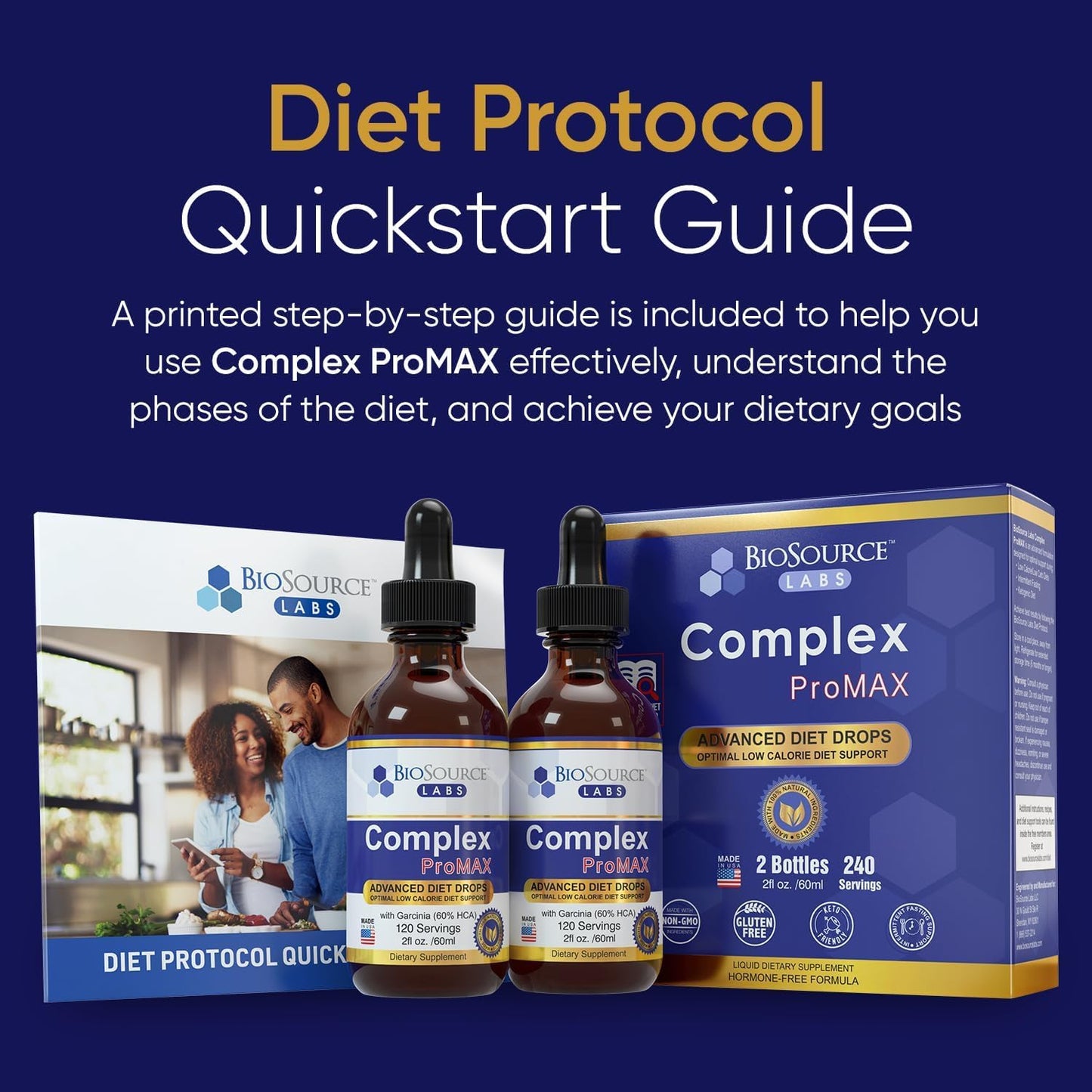 Complex ProMAX Premium Diet Drops 2 oz (2 Bottle Pack) - 60 Day Supply