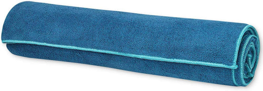 Gaiam Stay Put Yoga Towel Mat (Fits Over Standard ) Size - 68"L x 24"W, Lake