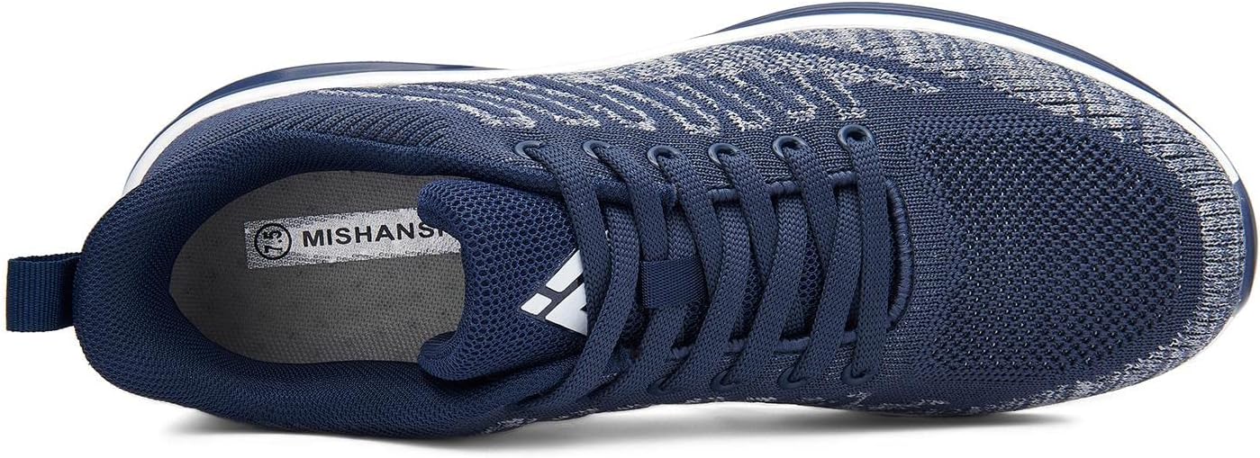 Mishansha Running Shoes for Men Sneakers Air Cushion Walking Shoes Comfortable Tennis Shoes Breathable Trail Running Shoes US Men 7.5-15