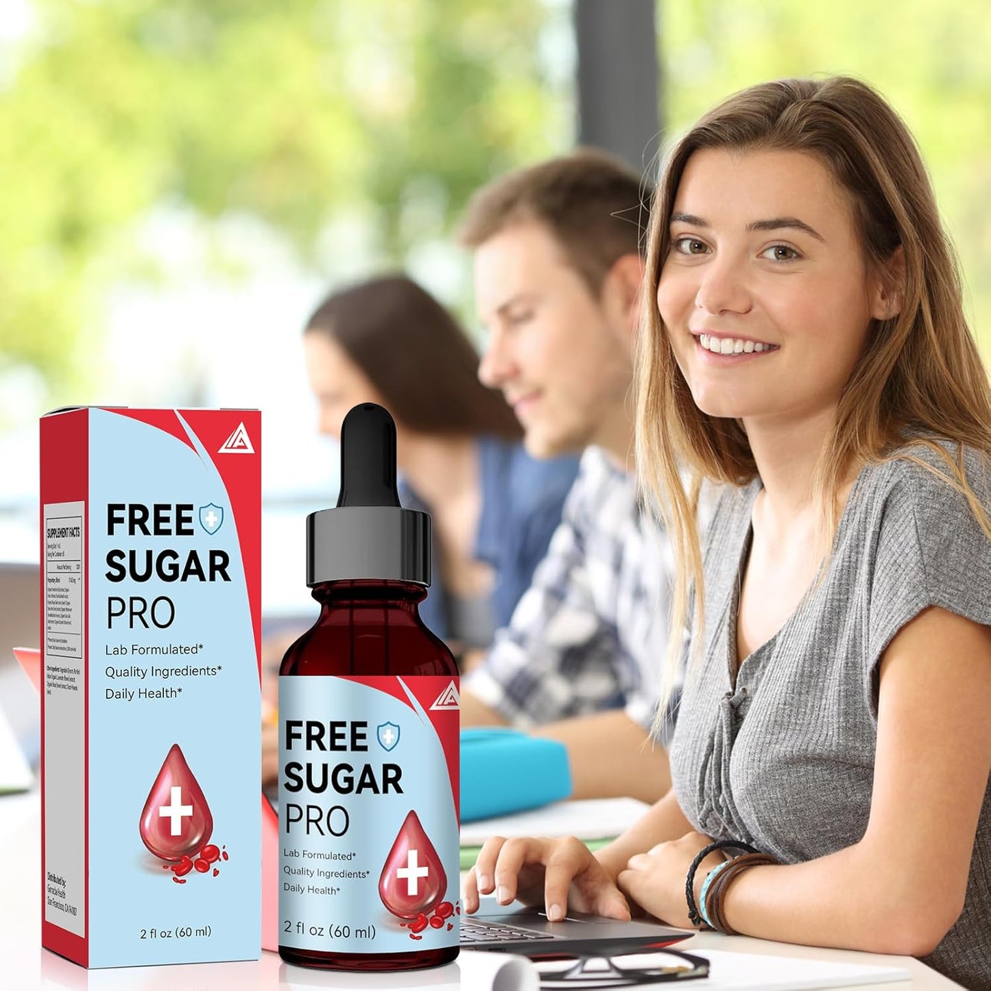 Free Sugar Pro Drops, Free Sugar Pro Liquid Drops, for Men and Women (2oz) (5)