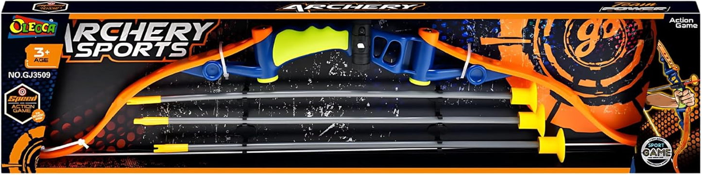 Archery Set for Kids — Toy Bow and Arrow with Laser Sight & Suction Cup Arrows – Indoor & Outdoor Activity, Gift for Boys Ages 3+