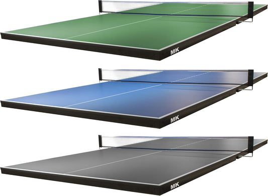Pool Table Conversion Top - Go from Pool to Ping Pong in Seconds - Regulation Size - 9' x 5' - 19mm Thick Top - Regulation Net Set Included - Warranty: 3-Year