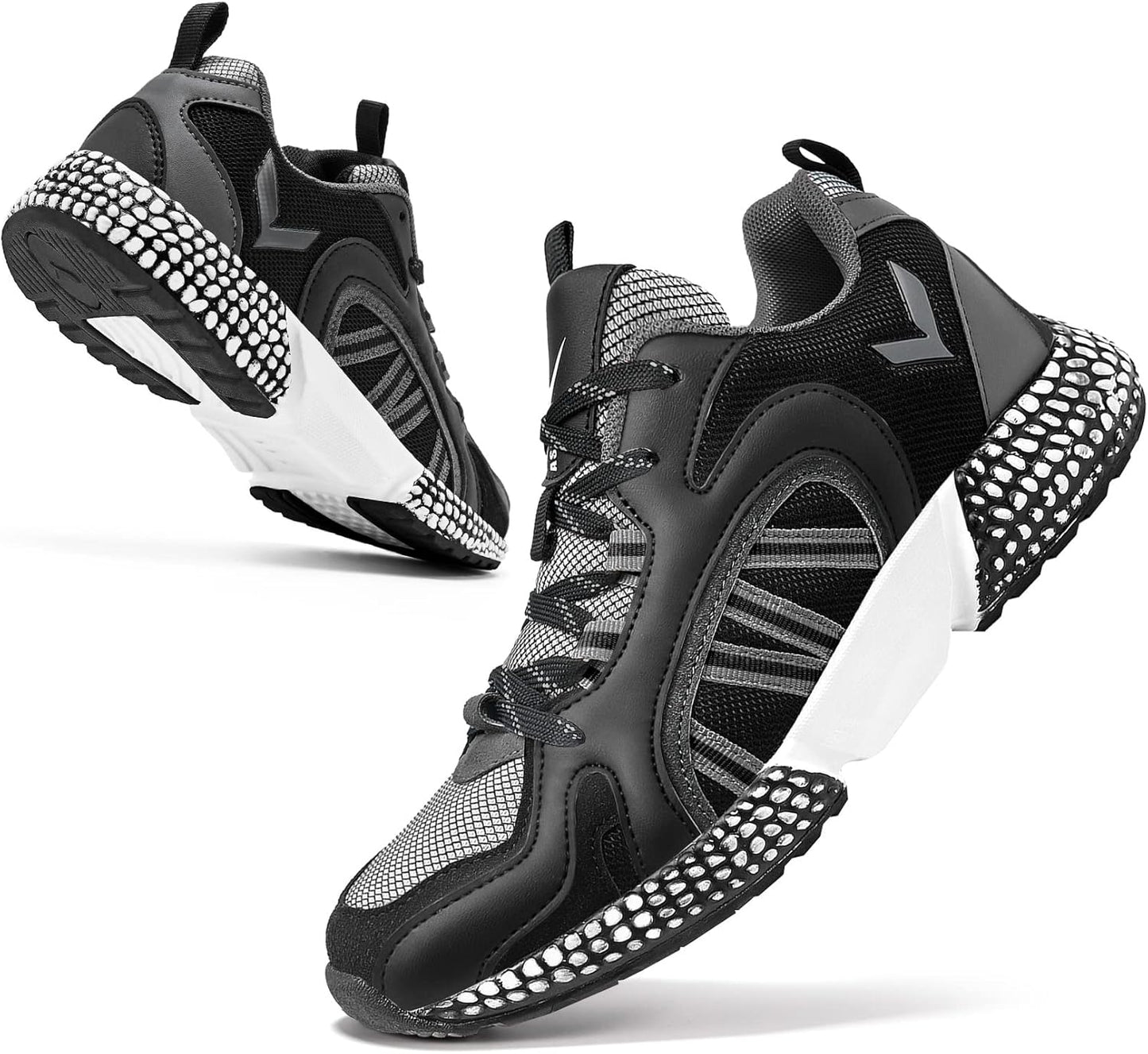 WETIKE Boy's Shoes Mesh Slip on Lightweight Running Sneakers