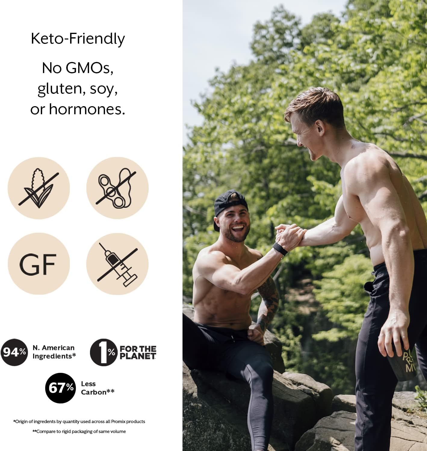 ProMix Nutrition Whey Protein Isolate Powder, 30g Grass Fed Whey Isolate, 6.6g BCAAs, Gluten Free, Keto Friendly, Unflavored - 2.5 Pound (Pack of 1)