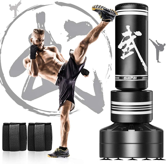 GIKPAL Freestanding Punching Bag with Boxing Gloves, Heavy Boxing Bag with Stand for Adult, Kickboxing Bag for MMA Martial Arts Boxing Traning