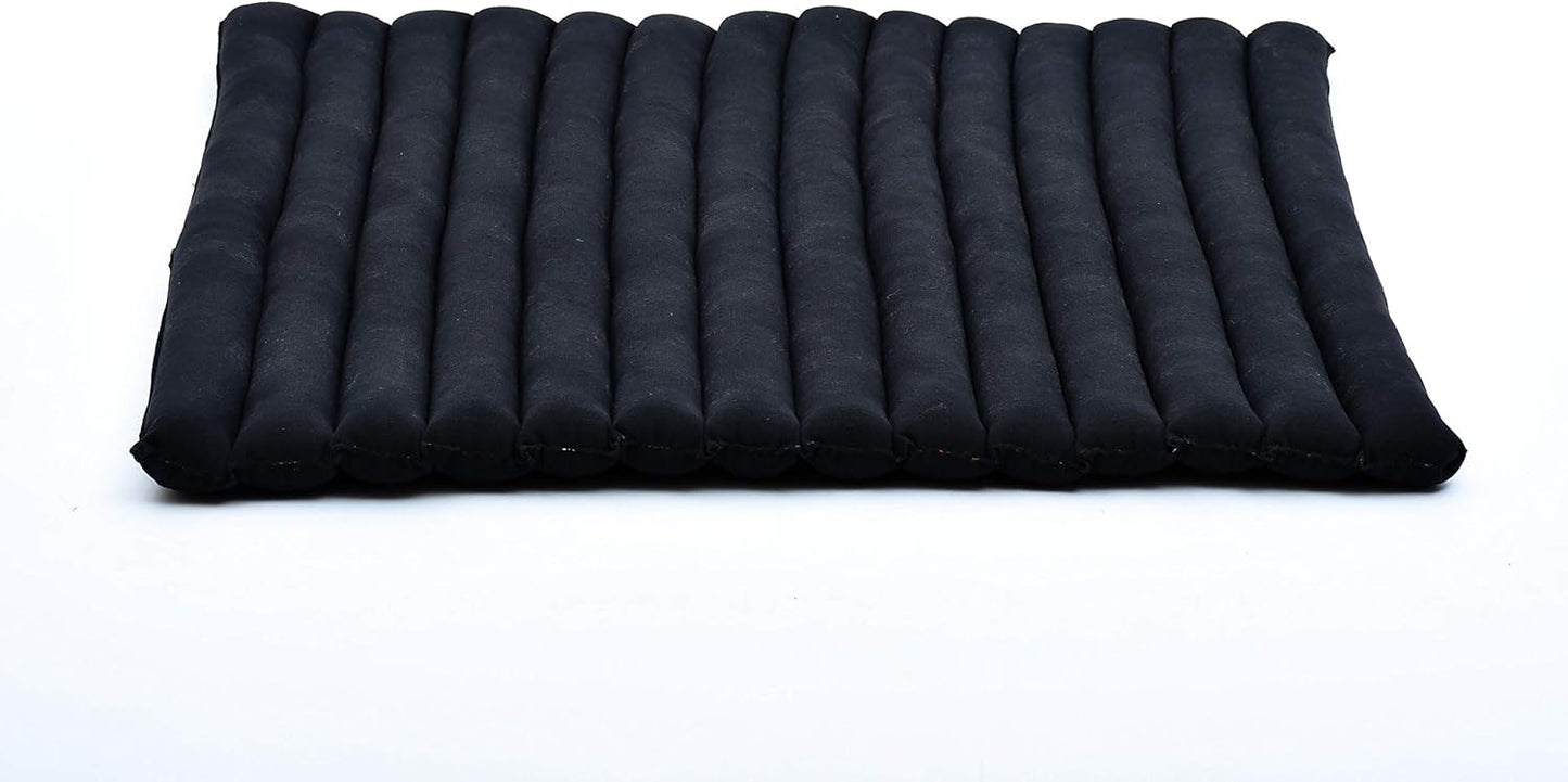 Leewadee Zabuton Seating Cushion – Square Floor Seat for Meditation Exercises, Light Yoga Mat Filled with Kapok