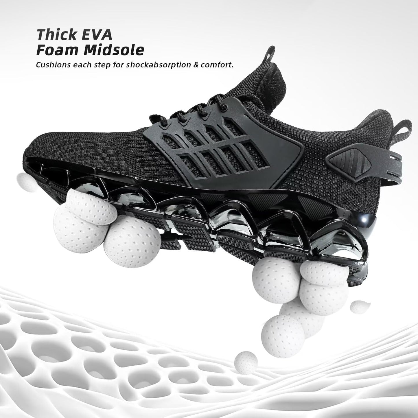 Mens Slip on Walking Running Shoes Blade Tennis Casual Fashion Sneakers Comfort Non Slip Work Sport Athletic Trainer