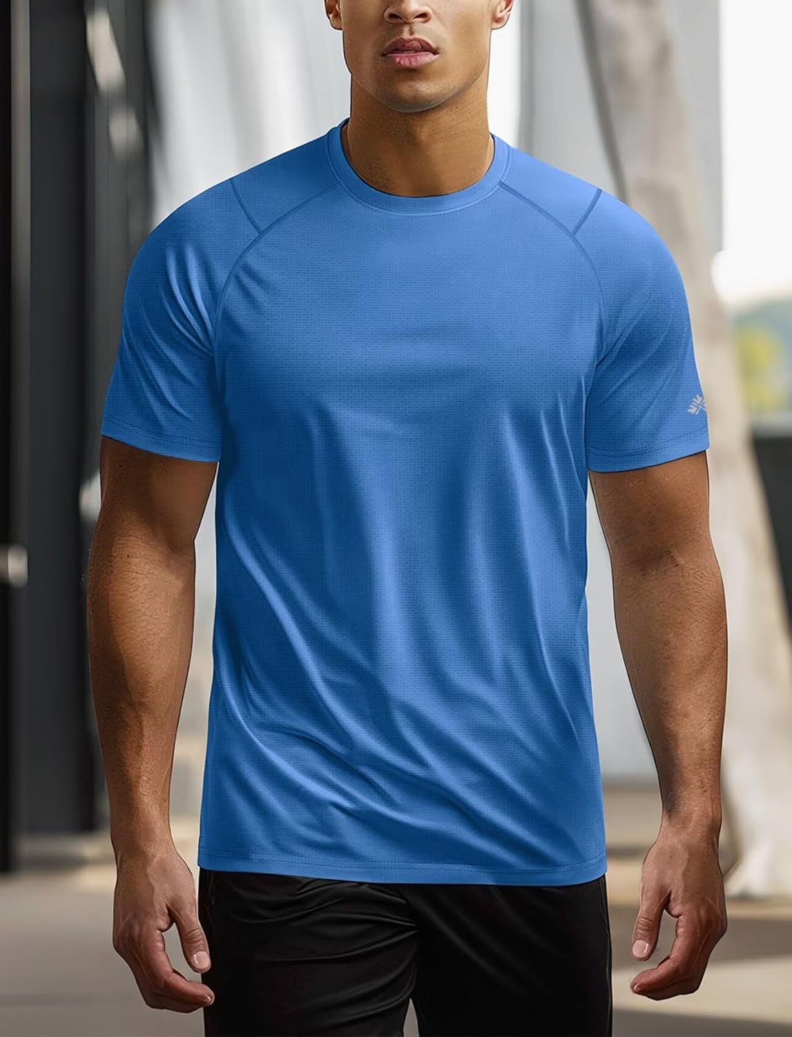Zengjo Mens Athletic Shirts Short Sleeve Quick Dry Gym Workout Running Exercise T-Shirt Moisture Wikcing Sports Tee Top