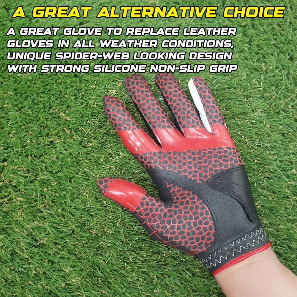 J&S Sporting Spider Grip Nonslip Golf Gloves for Men, Mens Golf Glove for Right Handed Golfer