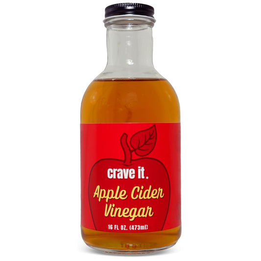 Crave It. Apple Cider Vinegar with Mother - Gut Health & Digestion - Made with Utah Honey - 16oz - 1pk