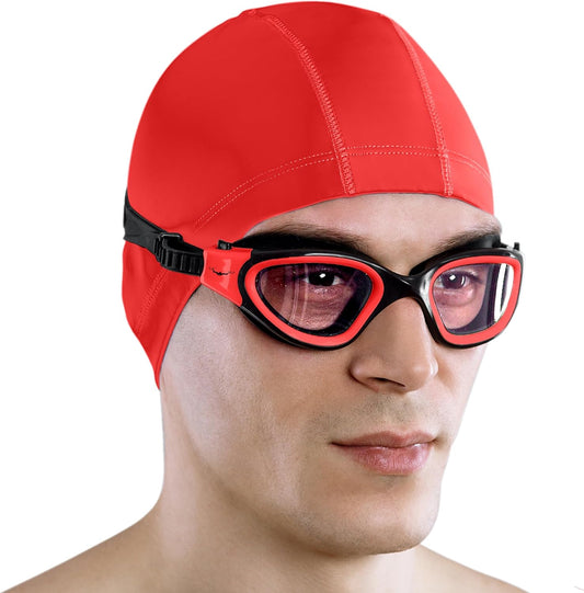 AqtivAqua Swimming Goggles, DX Wide View Swim Goggles for Adult Men Women, Anti Fog No Leaking