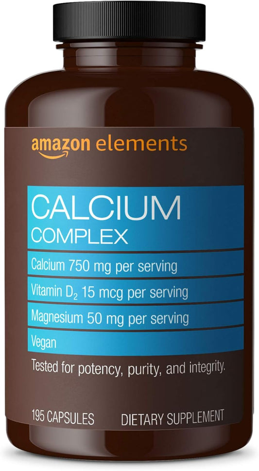Amazon Elements Calcium Complex, 195 Capsules