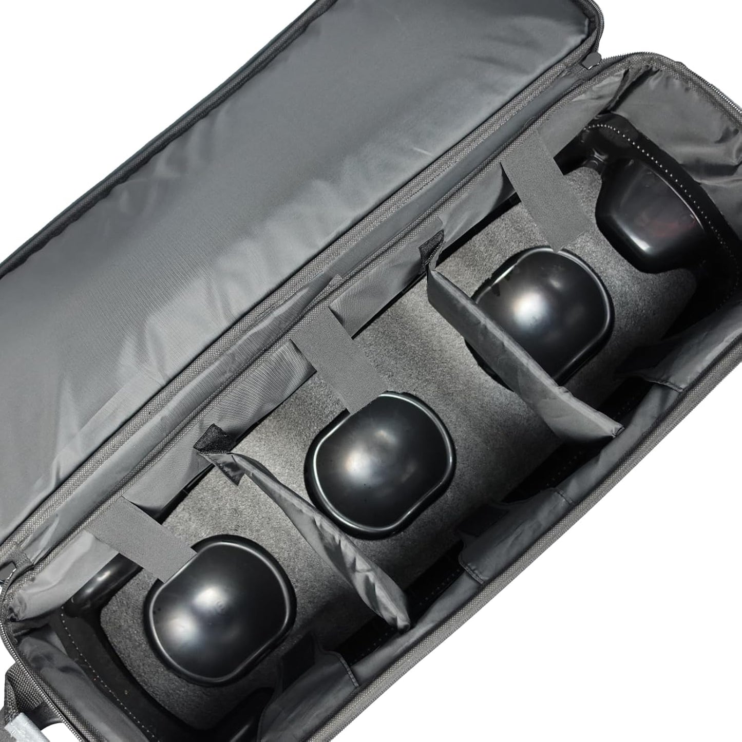 ELITE Basic Triple Roller Black Bowling Bag - 3 Ball Roller, Fits 2 Pairs of Size 15 Shoes, Air Travel-Friendly