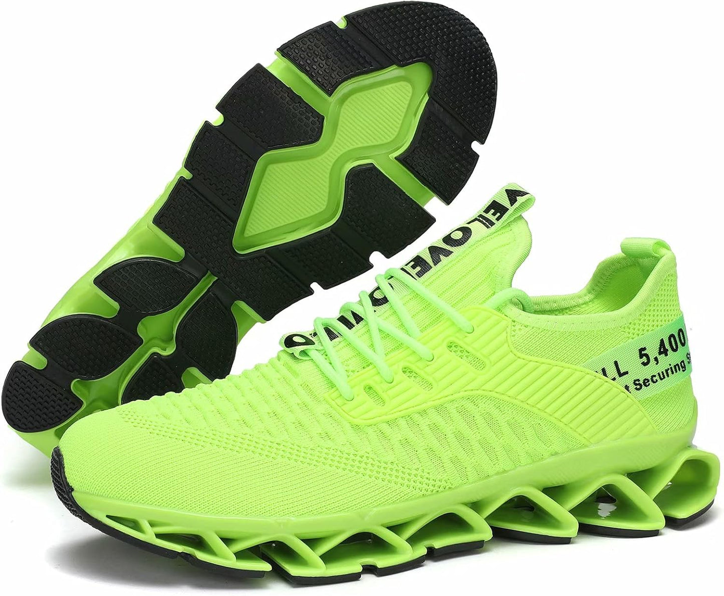 Vooncosir Men's Fashion Sneakers Breathable Mesh Running Shoes Blade Non Slip Soft Sole Casual Athletic Walking Shoes