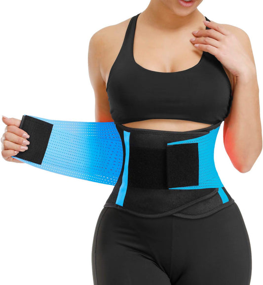 VENUZOR Waist Trainer Belt for Women - Waist Cincher Trimmer - Slimming Body Shaper Belt - Sport Girdle Belt (UP Graded)