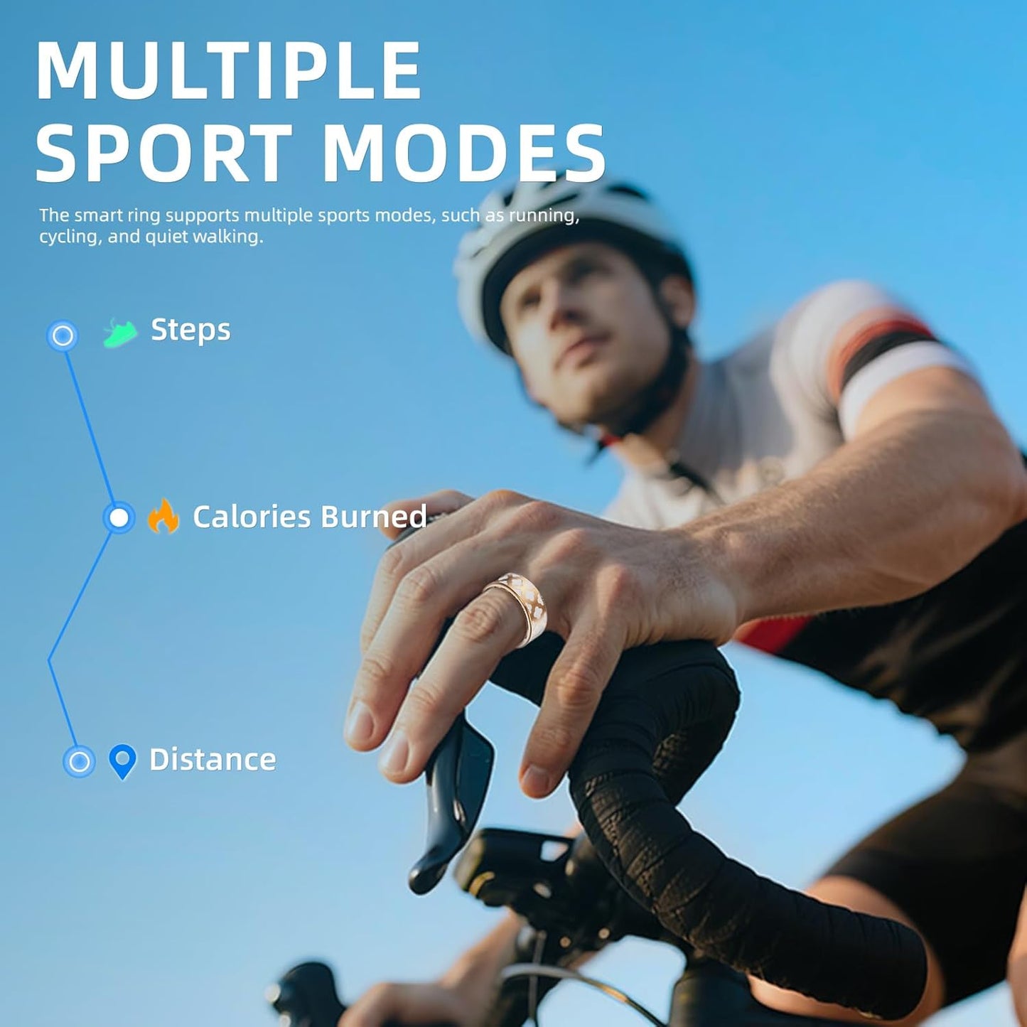 Smart Ring for Women Men -Health Tracker Ring with Heart Rate/Blood Oxygen/Sleep Tracker/Step Counter/10ATM Waterproof Fitness Tracker Ring，Free No Subscription Fee, for iOS&Android