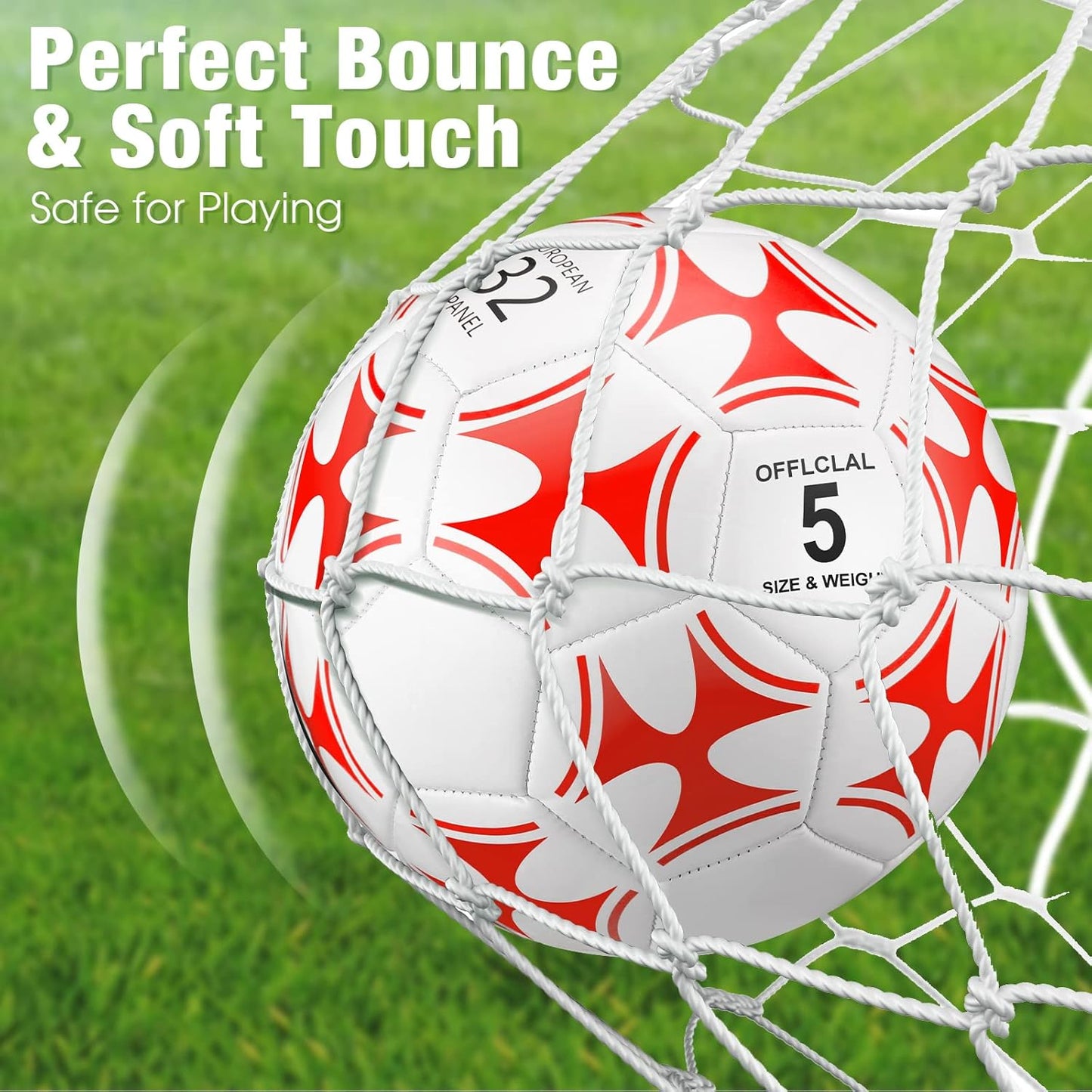 Lenwen 12 Pcs Soccer Balls with Pump Bulk Official Size 5 4 3 Kids Teen Adult Indoor Outdoor Sports Soccer Ball Toddler Youth Gift for Training Game Practice Christmas Operation