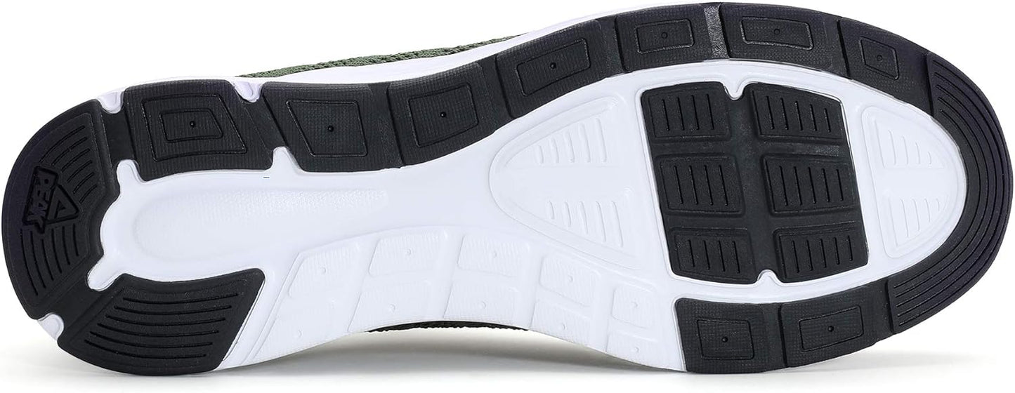 PEAK Mens Lightweight Walking Shoes Comfortable Slip On Sports Sneakers for Tennis, Gym, Running, Casual Workout