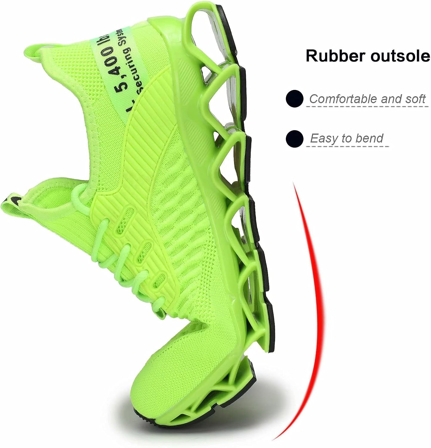 Men's Running Shoes Blade Tennis Walking Fashion Sneakers Breathable Non Slip Gym Sports Work Trainers