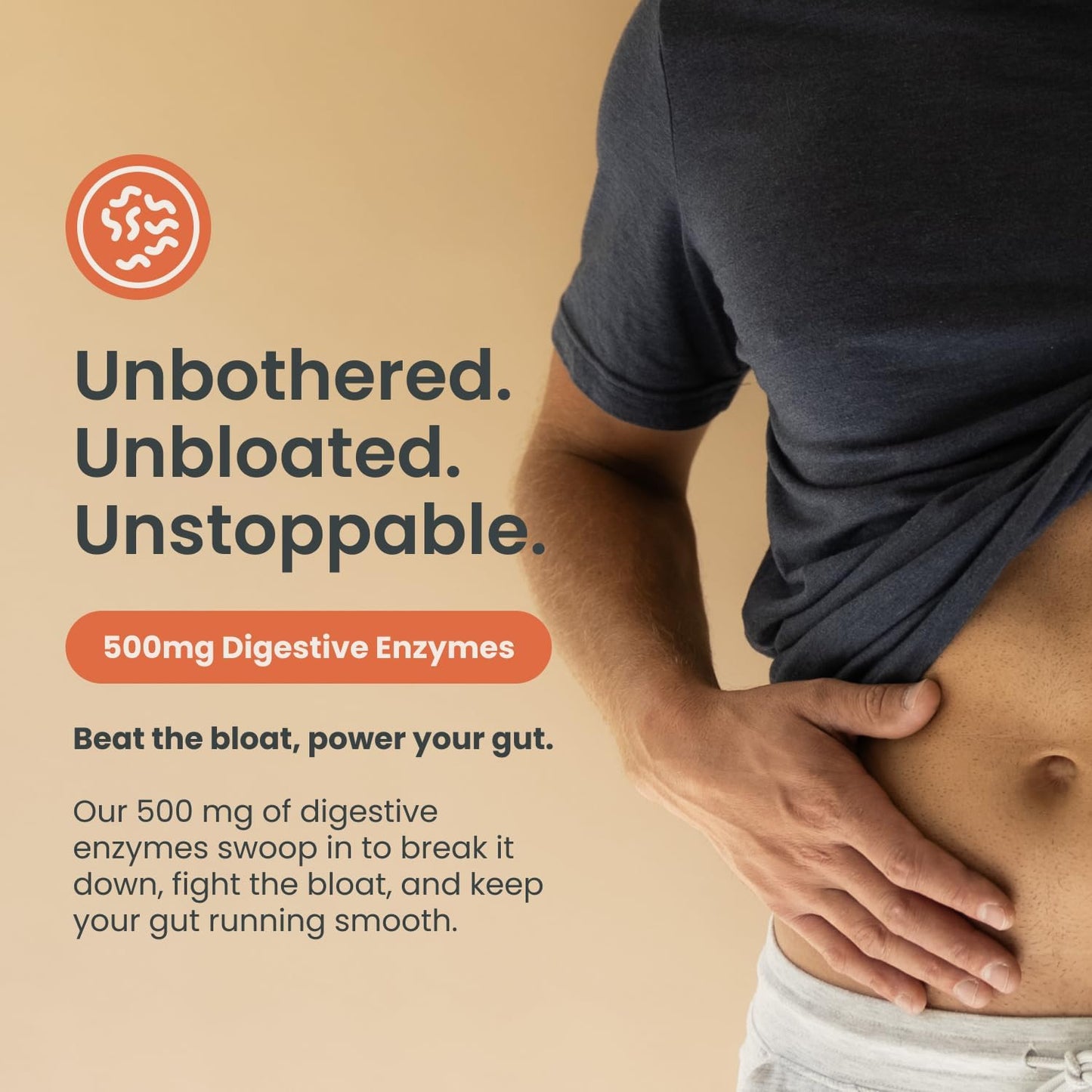 Nighttime Prebiotic Fiber Powder with Digestive Enzymes & Magnesium Glycinate for Sleep | Gut Health Supplement for Women & Men - Digestion Support, Bloating Relief - Citrus, 30 Scoops