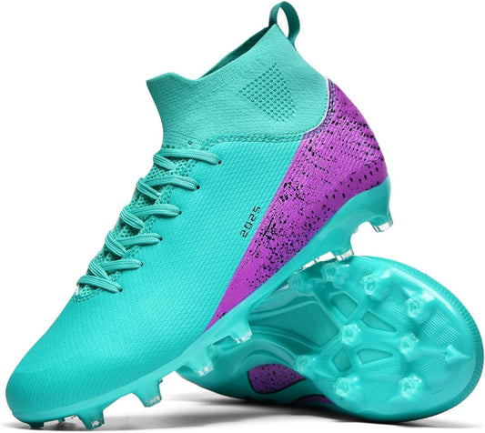Soccer Cleats for Mens Womens Indoor Soccer Shoes Unisex Baseball Turf Shoes Youth Rugby Shoes Adult AG FG TF Football Boots Wide Training Sneaker