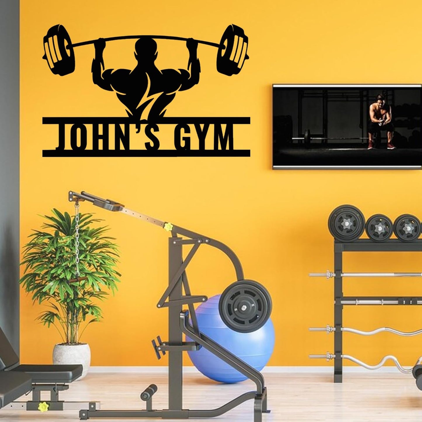 Luxury Personalized Gym Metal Sign, Custom Home Gym Decorations, Gifts for Fitness Lovers, Workout Room Decor, Gym Signs, Christmas Gifts 6
