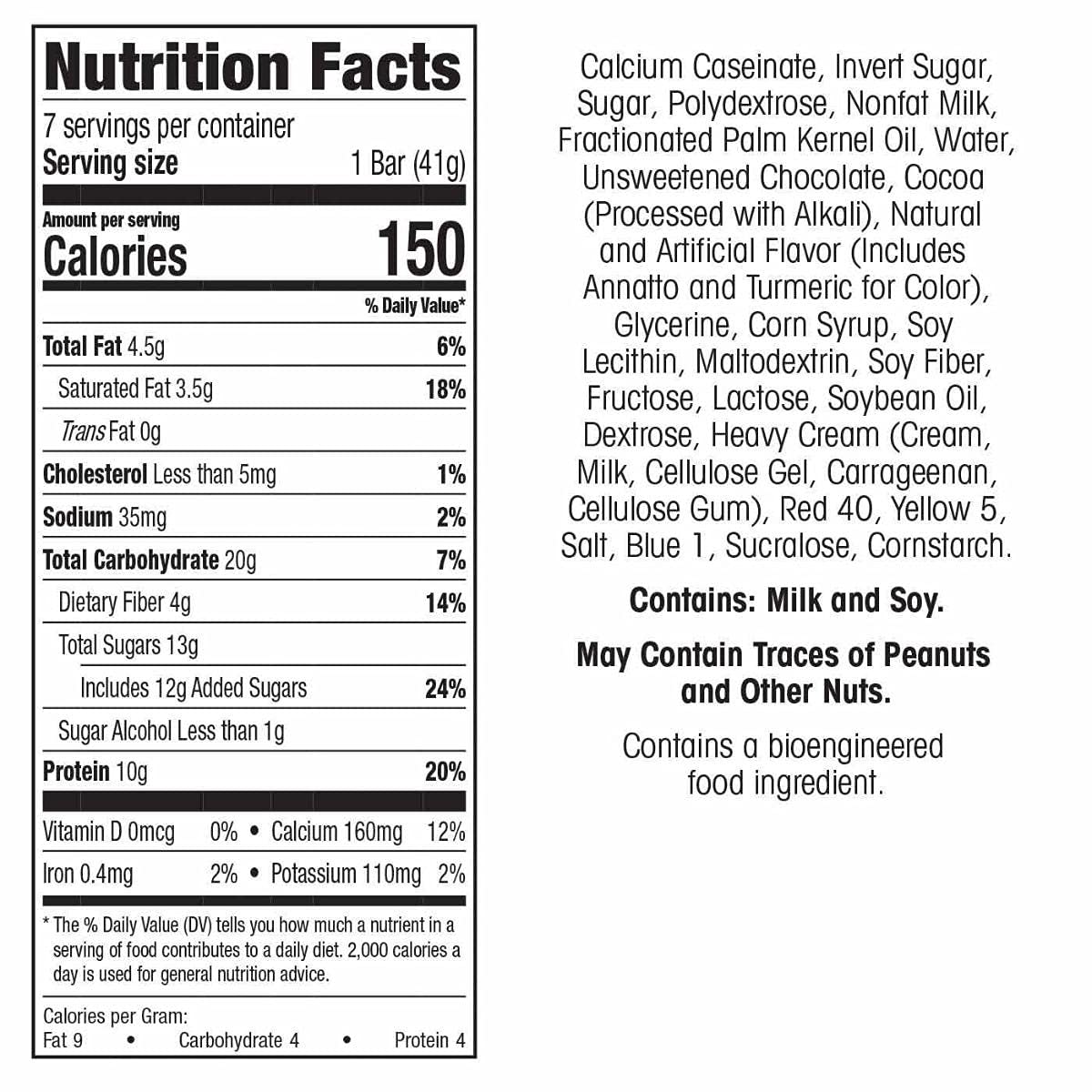 WonderSlim Protein Snack Bar, Chocolate Mint, (7ct)