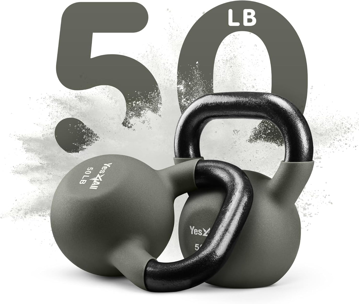 Yes4All Kettlebells 5lbs-65lbs & Kettlebell Sets Adjustable Weights, Kettlebell for Weight Training, Home Workout Equipment with Secure Grip for High Rep, Exercise Equipment