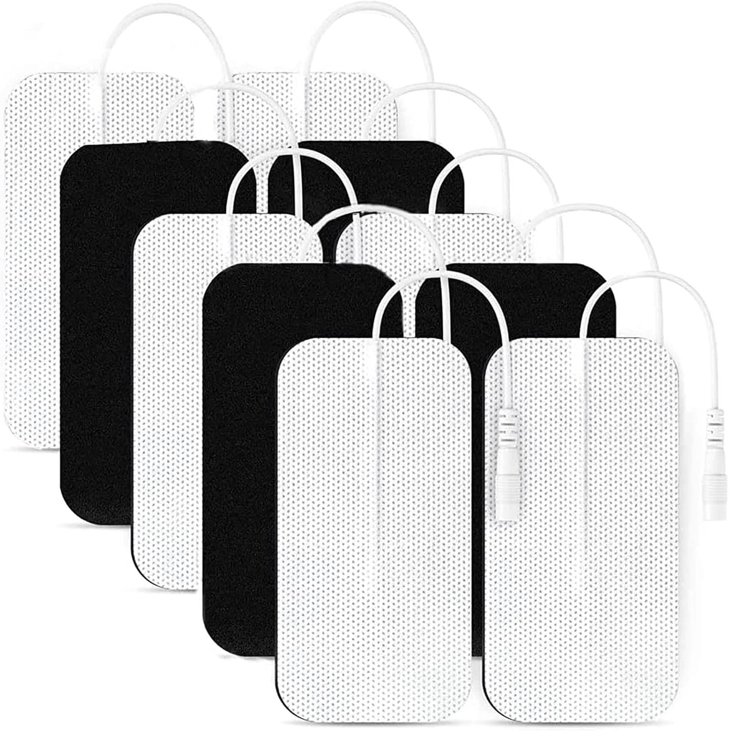 10PCS TENS Unit Replacement Pads 2x4, Reusable Electrodes for Muscle Stimulator Machine, Compatible with AUVON TENS, TENS 7000, Etekcity Tens Unit