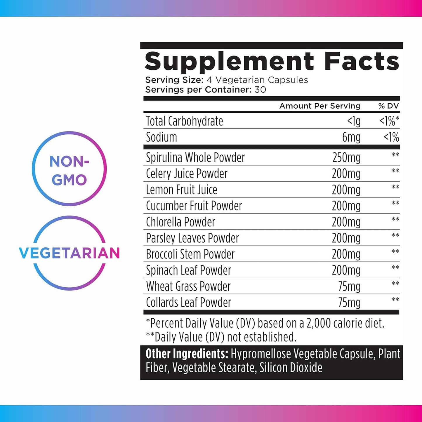 Livingood Daily Greens Capsules, Super Greens Supplement with Spirulina, Chlorella, Broccoli, Spinach, Celery, Lemon & More, Plant Based for Digestion & Gut Health, Non GMO, Vegetarian, 120 Ct