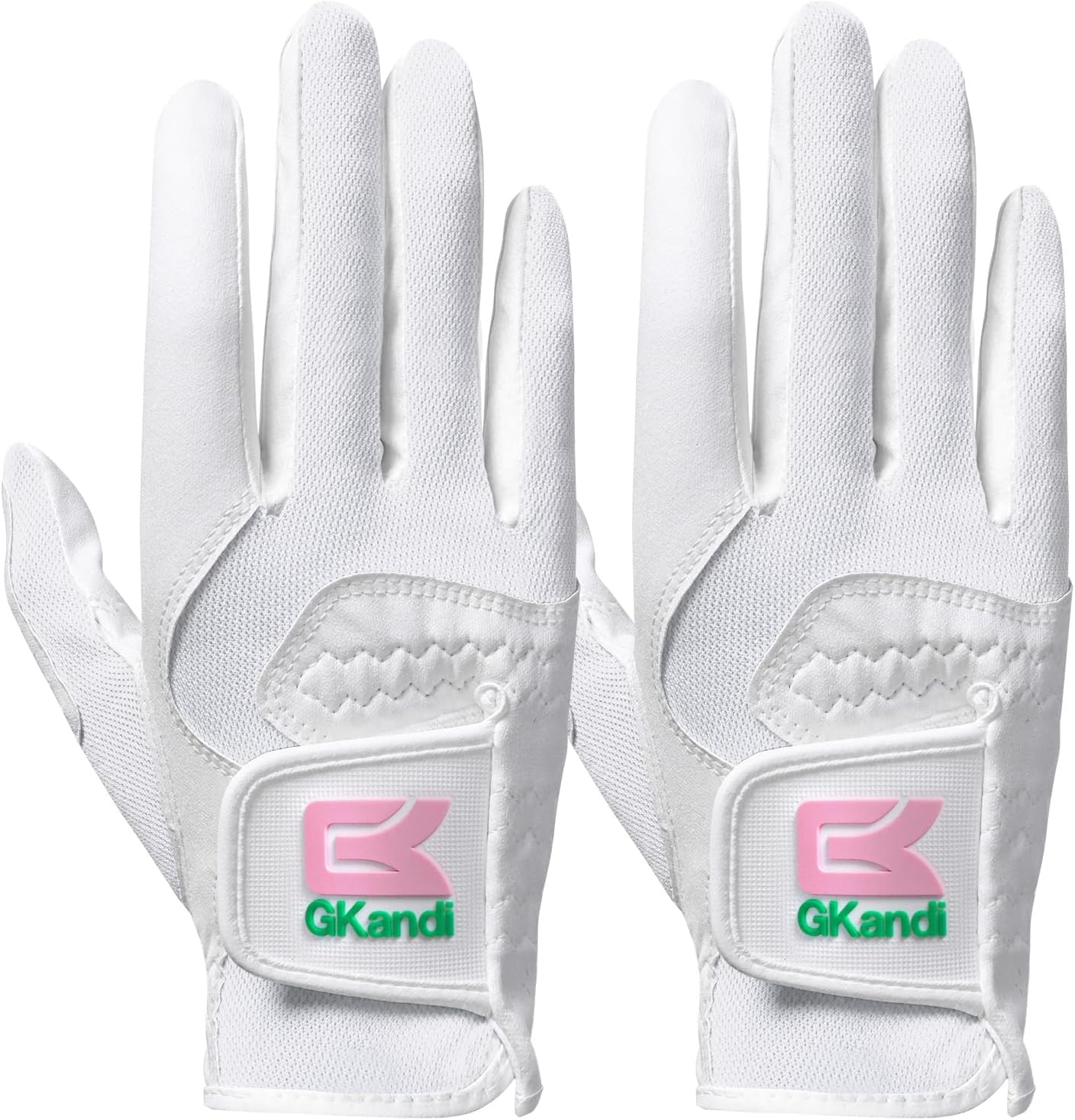 Golf Gloves Women Left Right Handed Golfer Rain Grip Hot Wet All Weather Value 2 Pack, Left Hand Right Pink Womens Golf Glove Breathable Flexible Mesh for Ladies