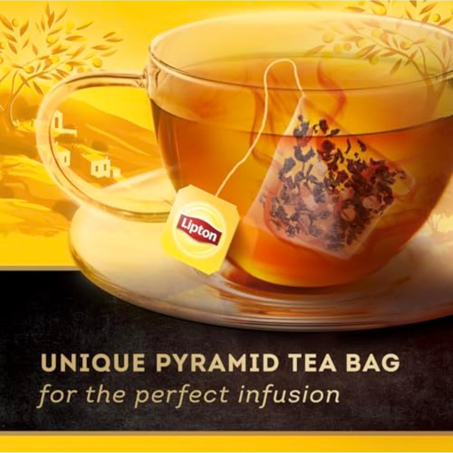 Lipton Black Tea Peach Mango, Pyramid Tea Bags, Flavored Teabags for a Refreshing Cup of Tea, 80 Total Tea Bags (20ct - Pack of 4)