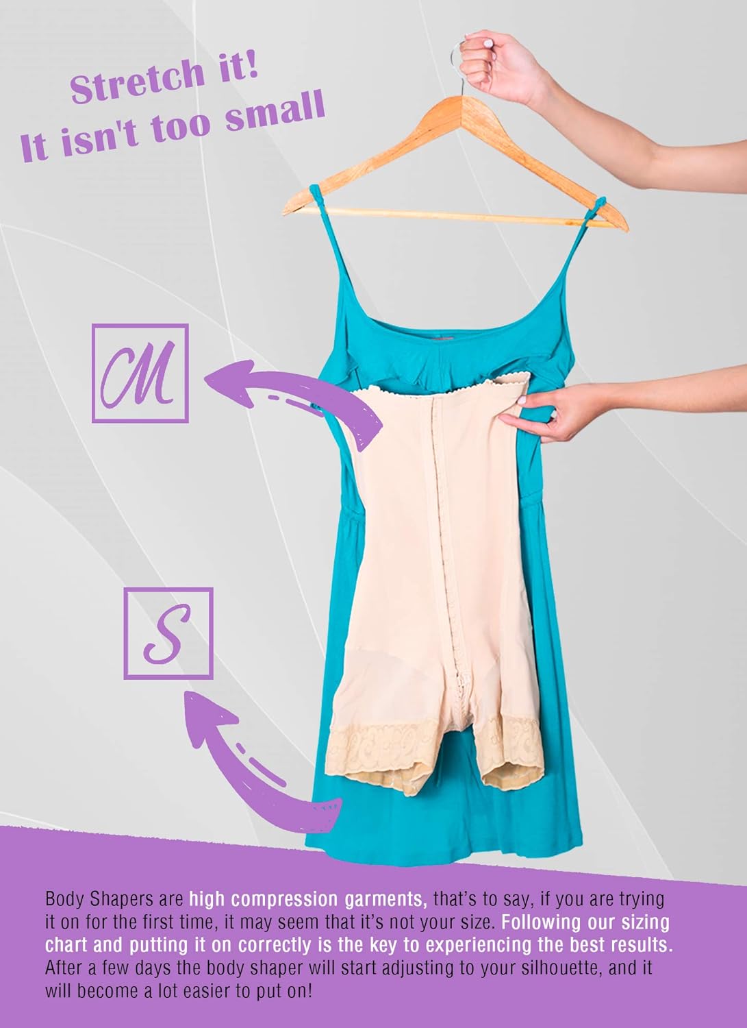 M&D Full Body Faja for Women | Fajas Colombianas Moldeadoras Post Surgery – Stage 2 Faja for Tummy Tuck, Lipo 360 & BBL