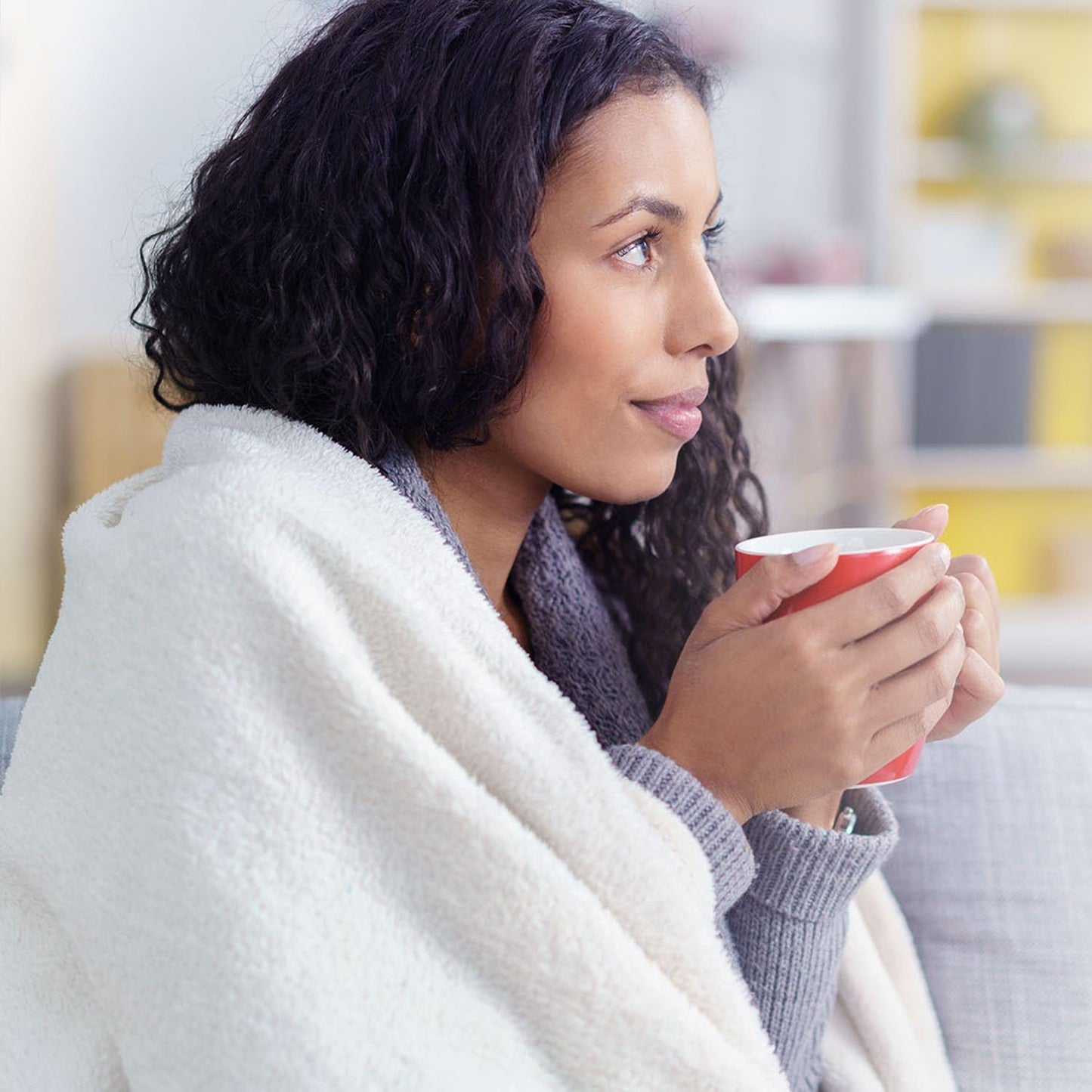 Bedsure Fleece Blanket Twin Size White - 300GSM Lightweight Plush Fuzzy Cozy Soft Warm Blanket for Bed, Sofa, Couch, Travel, Camping, 60x80 inches