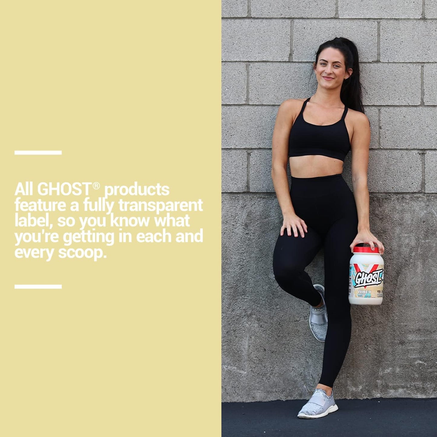 GHOST Whey Protein Powder, Marshmallow Cereal Milk - 2LB, 25G of Protein - Whey Protein Blend - ­Post Workout Fitness & Nutrition Shakes, Smoothies, Baking & Cooking - Soy & Gluten-Free